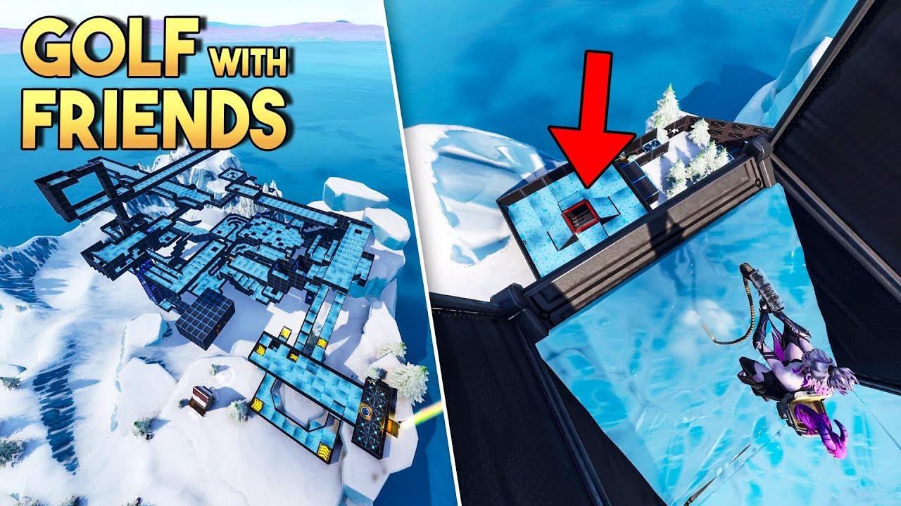 FORTNITE GOLF WITH FRIENDS MINIGAME v2! - Fortnite Creative (Nederlands)