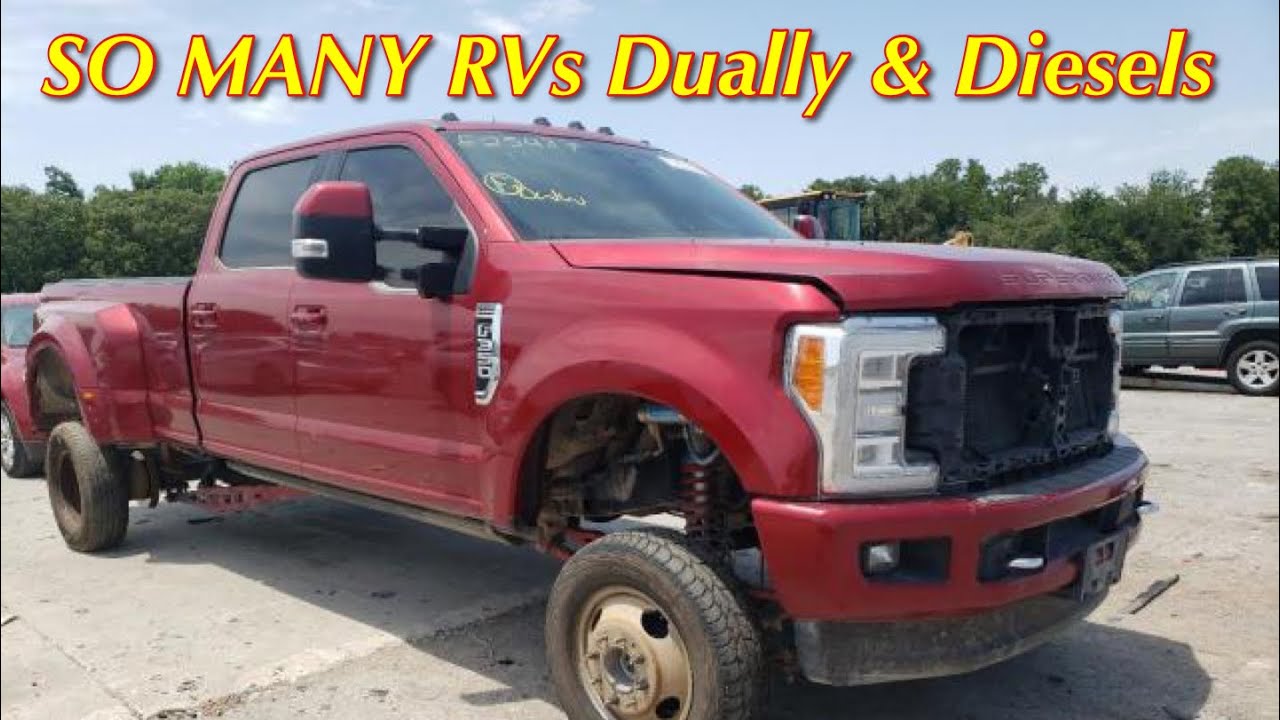 RVs Duallys Diesels and More, Nasty RV Trailer, Copart Walk Around ...