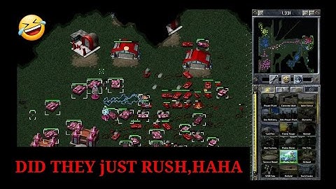 3 on 3 PRO multiplayer Command and Conquer DID THEY JUST RUSH, HAHA