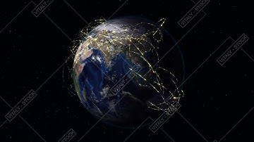 Abstract of world network, internet and global connection concept