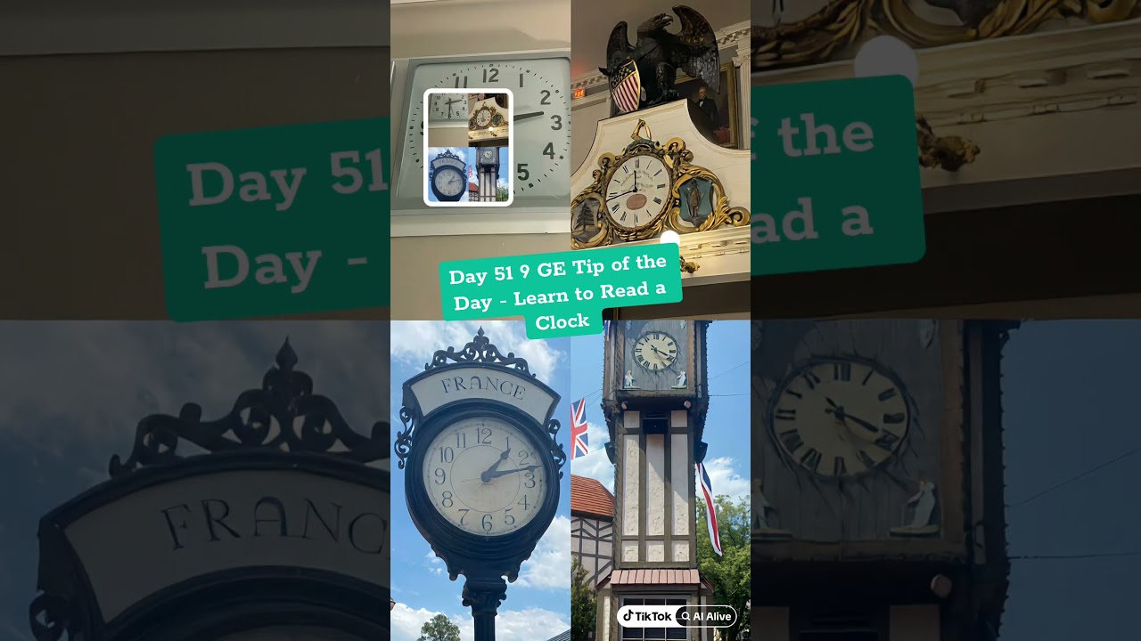 #9thgradeexperience says learn to read a #clock