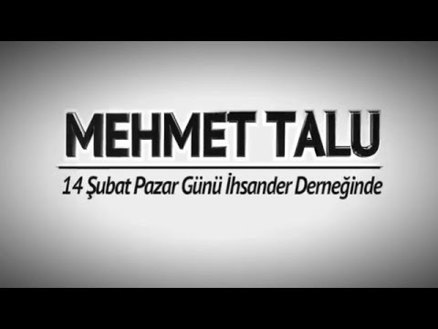 Mehmet Talu Hocaefendi BURSA İHSANDER Sohbeti 14 Şubat 2016