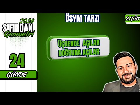 🔥 DAY 2 ÖSYM STYLE - QUESTION SOLUTION - GEOMETRY FROM ZERO IN 24 DAYS - 🔥 - #geometry