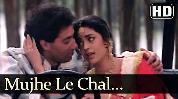 Mujhe Le Chal Mandir - Lootere Song - Juhi Chwala - Sunny Deol - Alka Yagnik