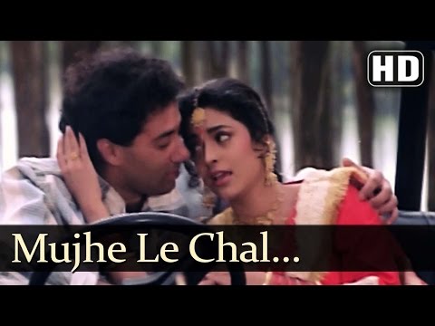 Mujhe Le Chal Mandir - Lootere Song - Juhi Chwala - Sunny Deol - Alka Yagnik
