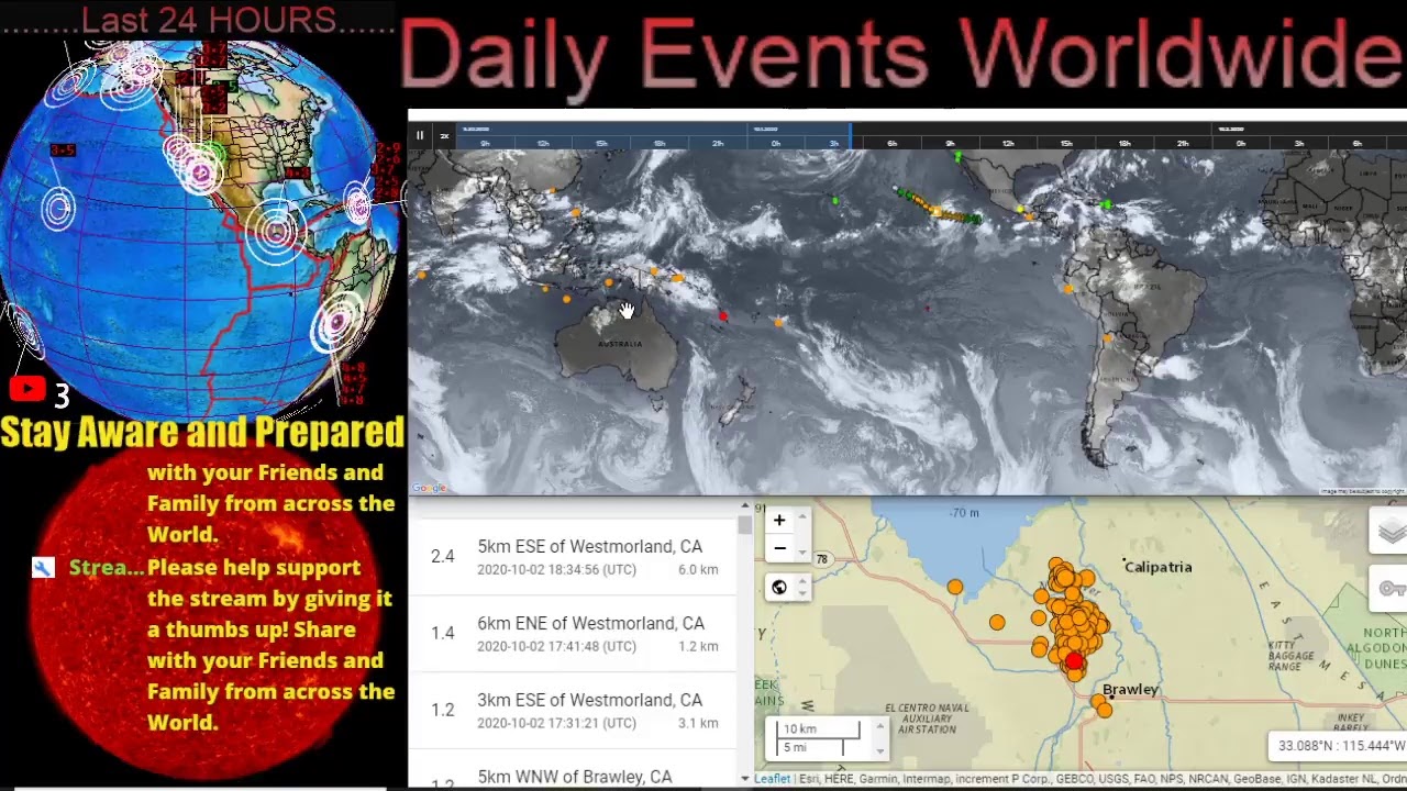 Westmorland Earthquakes Continue / World Weather /Disaster Alerts YouTube
