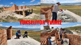 DUVARLARIMIZ YÜKSELİYOR YENİ EVİMİZİN VE SEMAVERDE ÇAY MOLASI