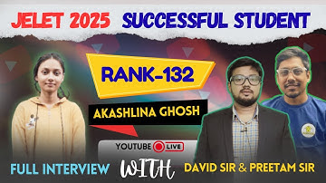 JELET 2025 Successful Student Akashlina Ghosh Interview|| #easy2learning #jelet2025