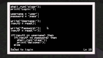 Computer Craft - Login Tutorial