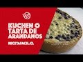 Receta fácil de kuchen o tarta de arándanos