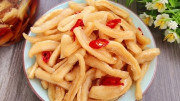 CỦ CẢI NGÂM NƯỚC MẮM thơm ngon giòn rụm để được cả năm