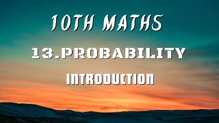 Tenth Cl Maths Probability Introduction Rajeshs Official