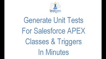 Test Class Generator For Salesforce APEX Classes, Triggers, even API call outs