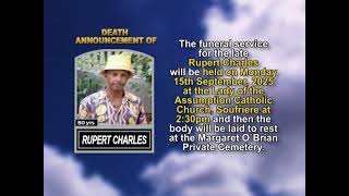 Rupert Charles ~ Short Obituary