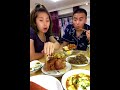 Funny eating husband and wife make since