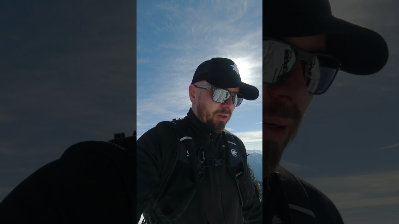 Notkarspitze Wanderung bei viel Schnee - unterschätzte Gefahr beim Abstieg