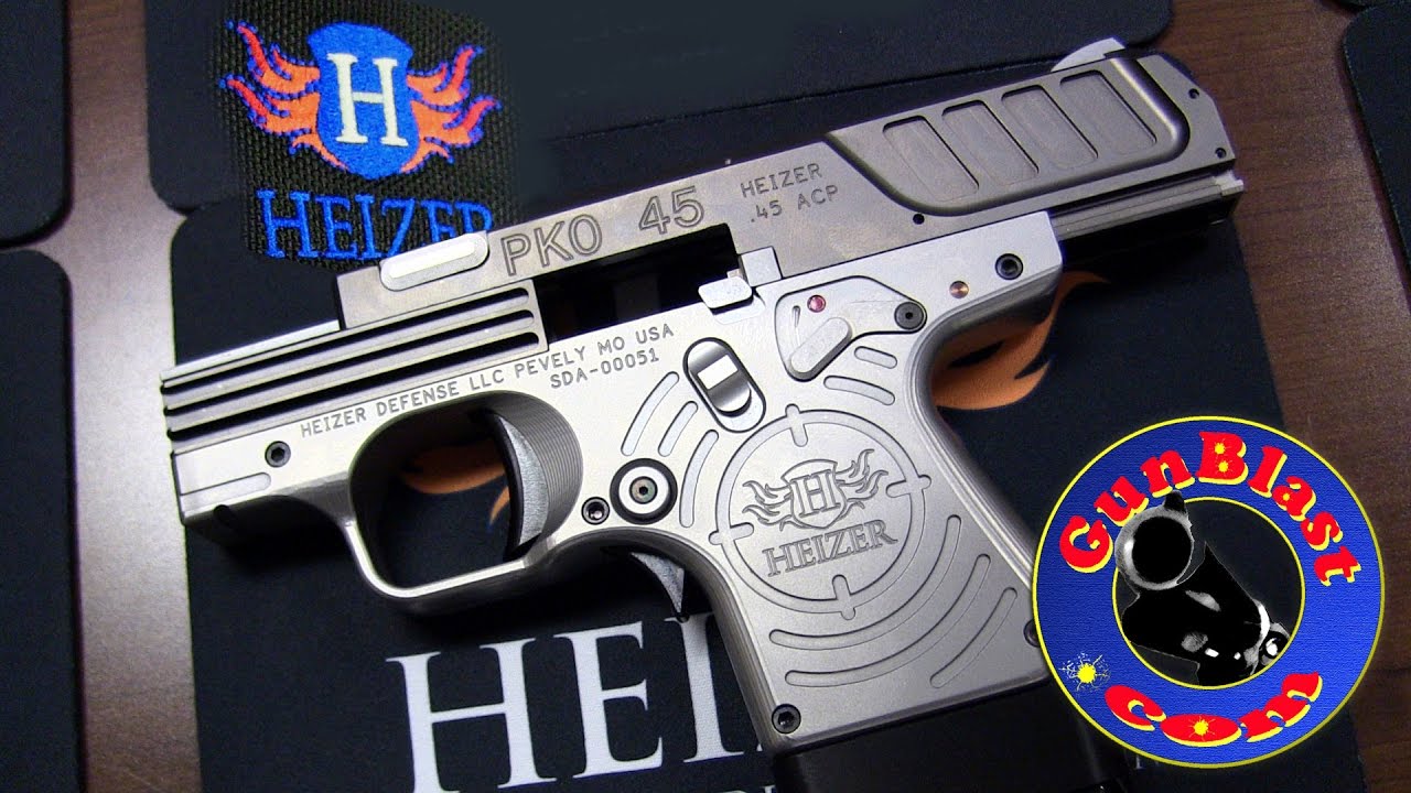 Shooting the NEW Heizer Defense PKO 45, PAR1, and PAK1 Pocket Pistols -  Gunblast.com 