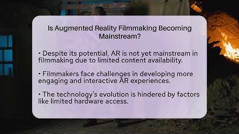 Is Augmented Reality Filmmaking Becoming Mainstream? - The SciFi Reel