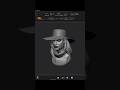 TIMELAPSE сдержанно по скульпту JoJo | #3d #zbrush #art #character