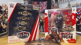 WWE Ringside Collectibles Exclusive  Hollywood Hogan Red & WWE Mattel RSC 5 Title Belt Pack Unboxing