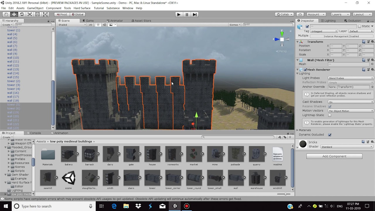 Unity Speed Level Design Fortress - YouTube