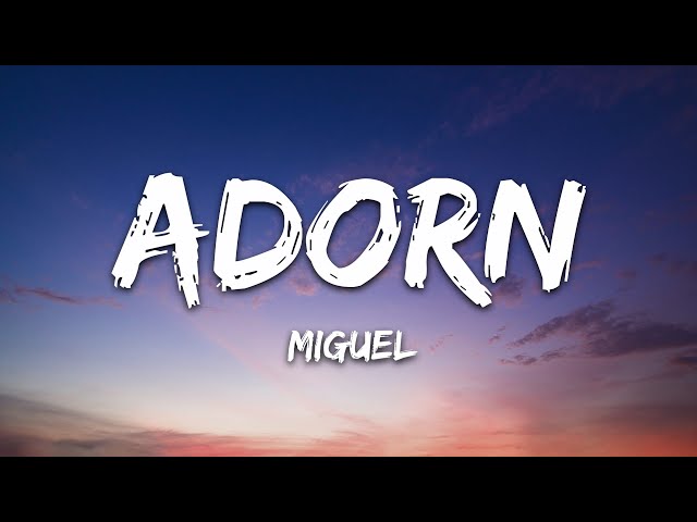 Miguel - Adorn (Lyrics) class=