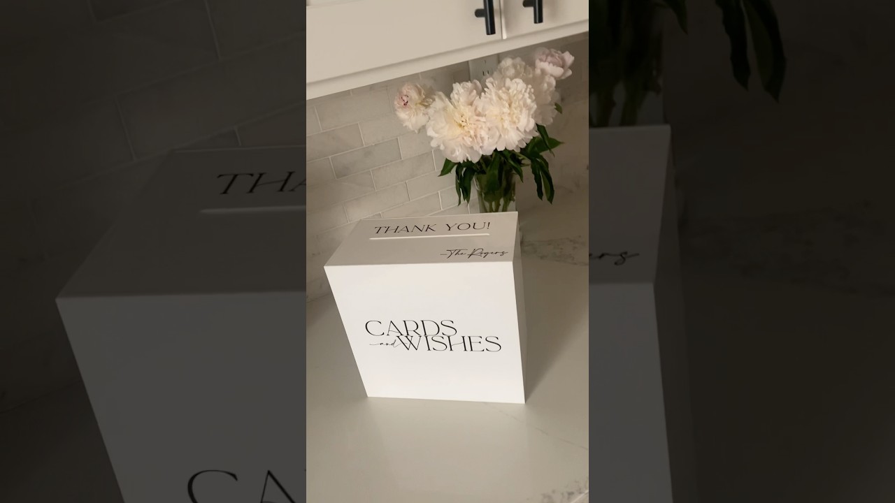 DIY Modern Wedding Card Box