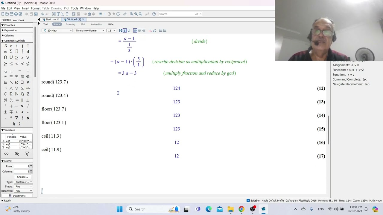 Maple Meeting 2 Part 2
