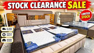 1 लाख वाला बेड कुछ हज़ार में 🔥 Luxury Furniture Sofa Set, Double Bed, Dining, Chairs @ Clearance SALE