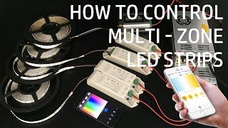How to control MultiZones CT/RGBW LED strip lights  WIFI Control