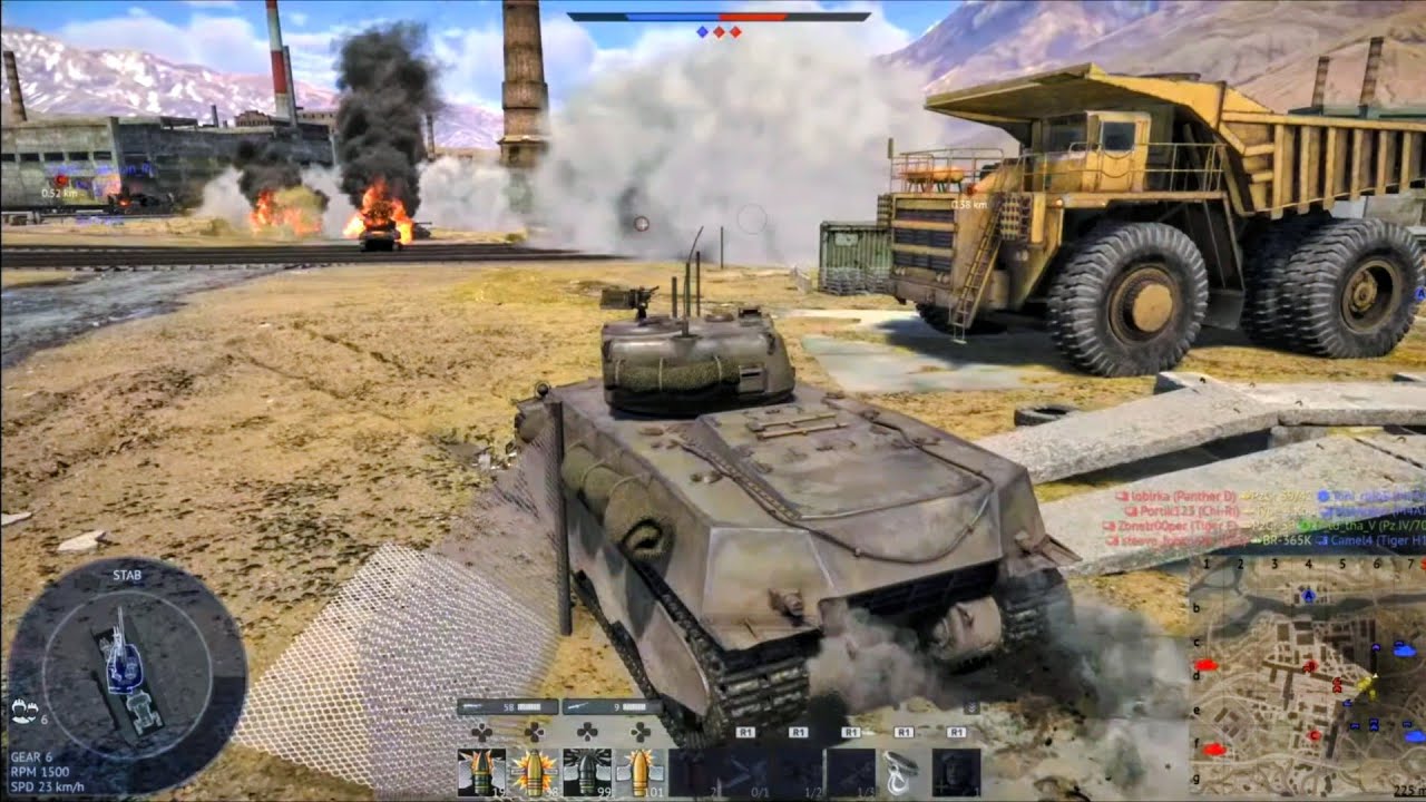 WAR THUNDER - TANK BATTLES (RANK 3) HIGHLIGHTS 9