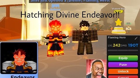 Hatching Divine Flaming Hero