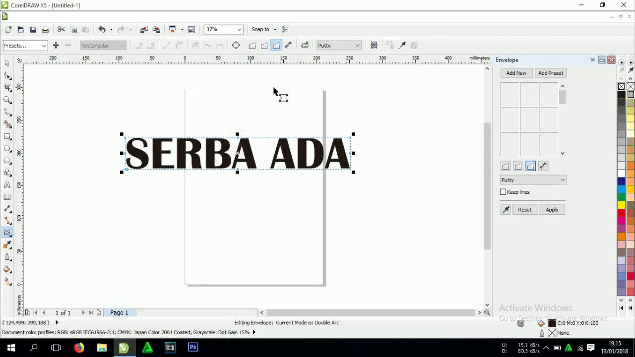  cara  membuat  tulisan melengkung di coreldraw  x5 YouTube