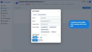 Add and Manage Students