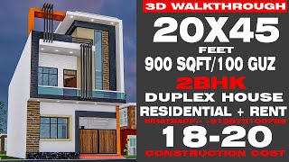 20 X 45 Modern Home Design20 X 45 Ghar Ka Naksha900 Sqft House Plan  globalarchitectsga