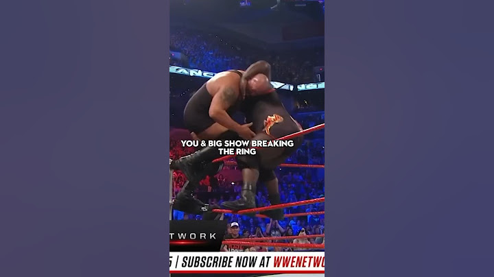 When Big Show & Mark Henry Broke The Ring