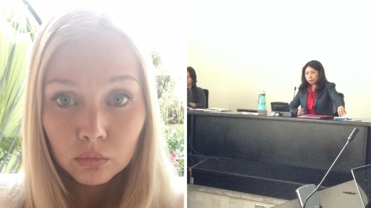 Anastasia Bitkova toma la palabra ante la Jueza Erika Aifan