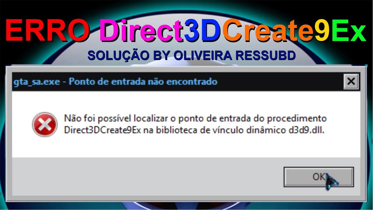 direct3dcreate9ex windows xp