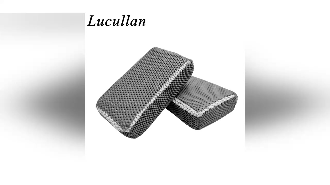 Lucullan Dual Sided Design Clay Scrubber Clay Bar Alternative Sponge For Scrubbing Clay Work&Deep