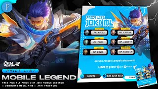 FREE FILE PLP JOKI MOBILE LEGENDS NO PASARAN!!! KEREN PARAH
