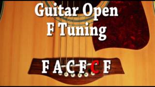 Guitar Open F Tuning F A C F C F