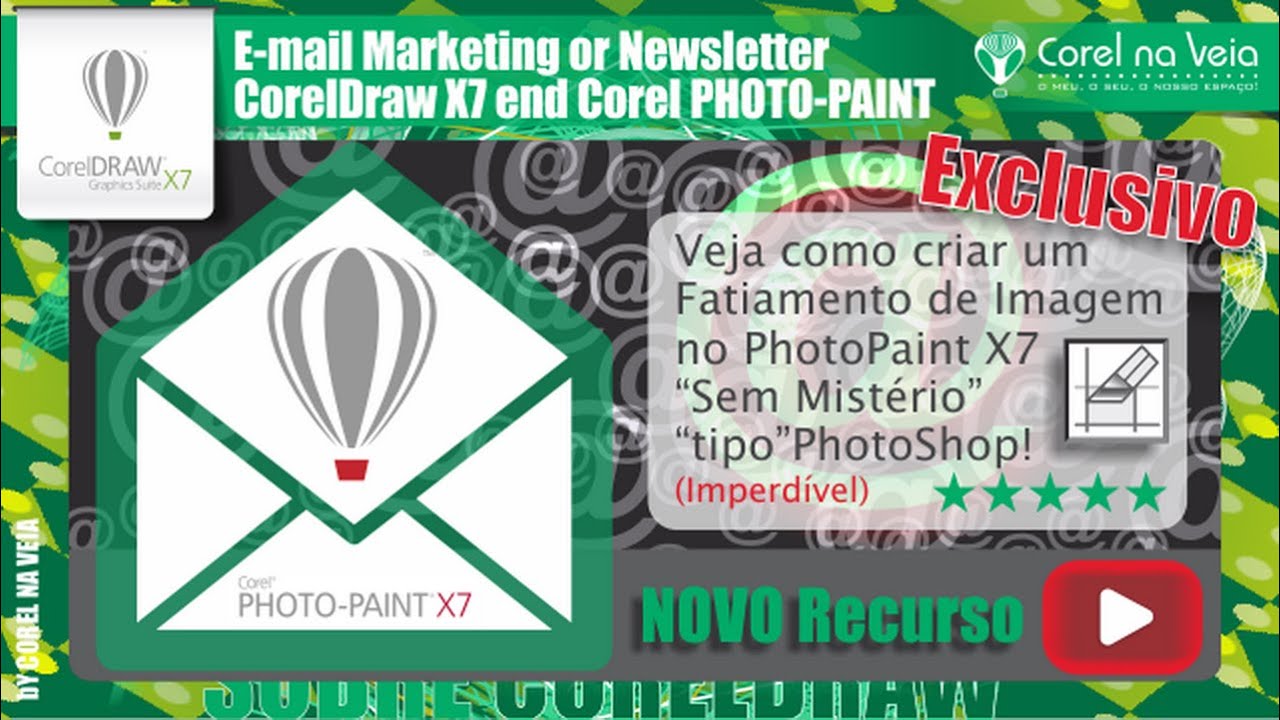 Como Criar Email Marketing or Newsletter CorelDraw X7 end Corel PHOTO