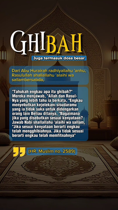 Dosa Besar GHIBAH - Story wa islami tentang Ghibah - Story islami tentang Dosa Ghibah #ghibah