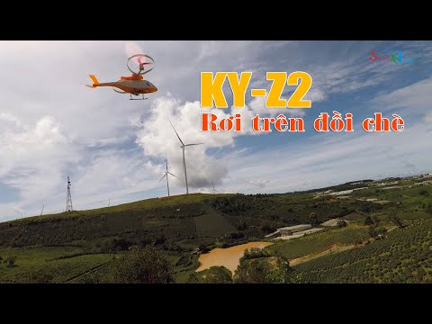 Video Trực thăng điều khiển KY-Z2 rơi trên đồi chè - youtube