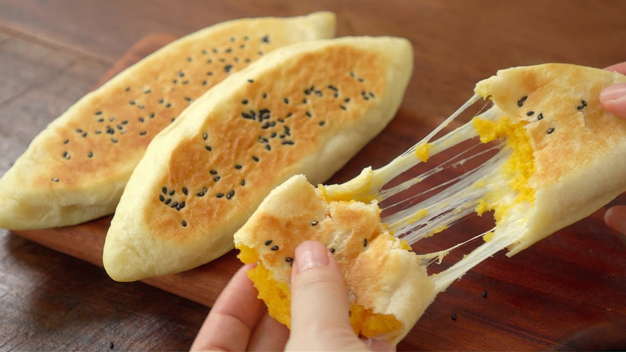 [노오븐/단20분발효] 부드러운, 치즈 고구마빵 만들기 고구마요리 Sweet Potato Bun Recipe No Oven Bread YouTube