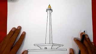 Menggambar Tugu Monas Bagus Dan Gampang Menggambar Tugu Monas Bagus Dan Gampang