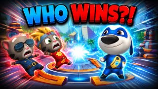 Talking Tom vs Super Hank: The Ultimate Gold Run Race! screenshot 5