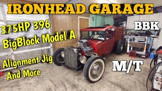 1929 Model A Coupe 375HP 396 BigBlock. How To Build a Alignment Jig/Tool and Getting Stuff Done.