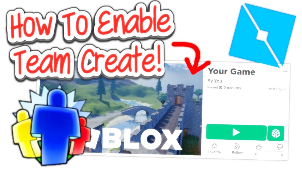 How to enable TEAM CREATE in Roblox Studio! (Updated) 