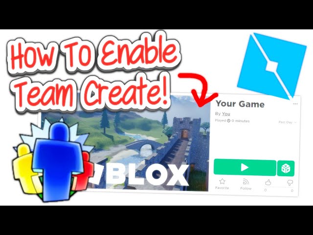 How to enable TEAM CREATE in Roblox Studio! (Updated) 